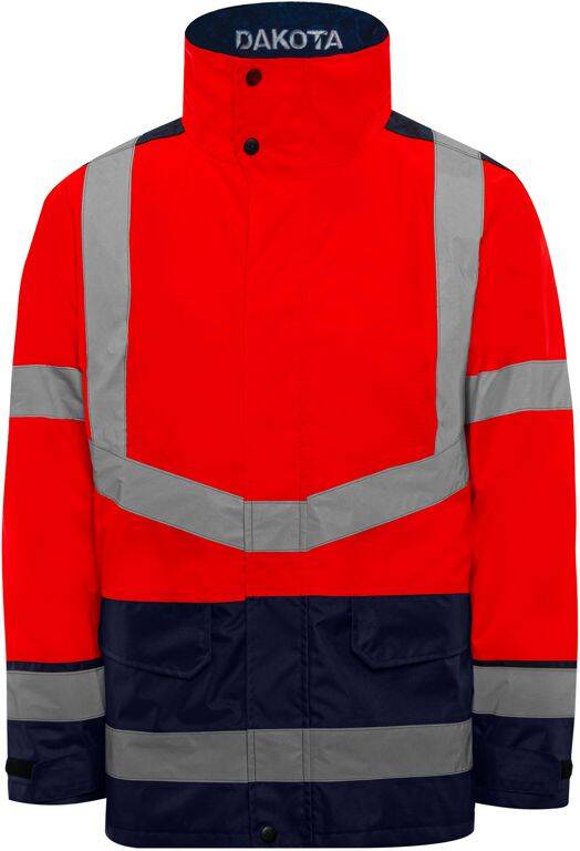 Parka 4en1 hv dakota rouge-marine L