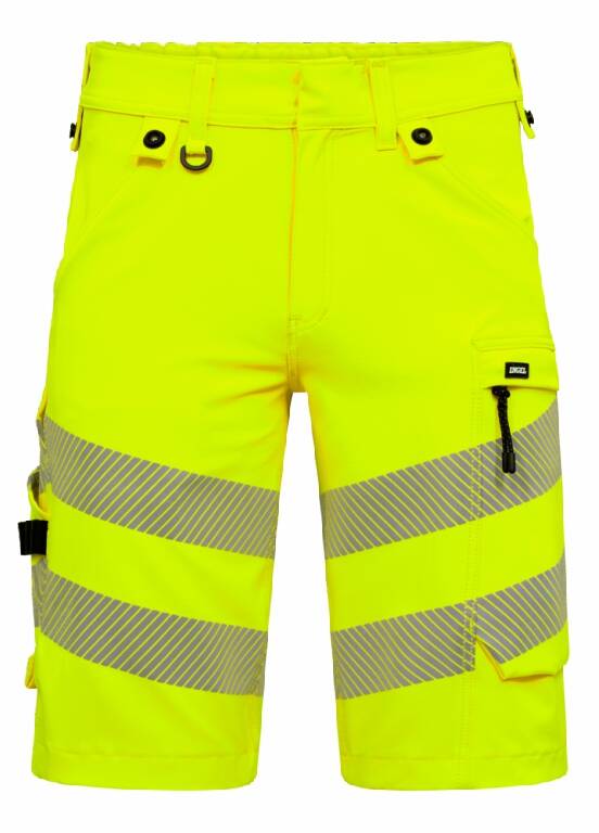 Short stretch safety lemon/vert 36