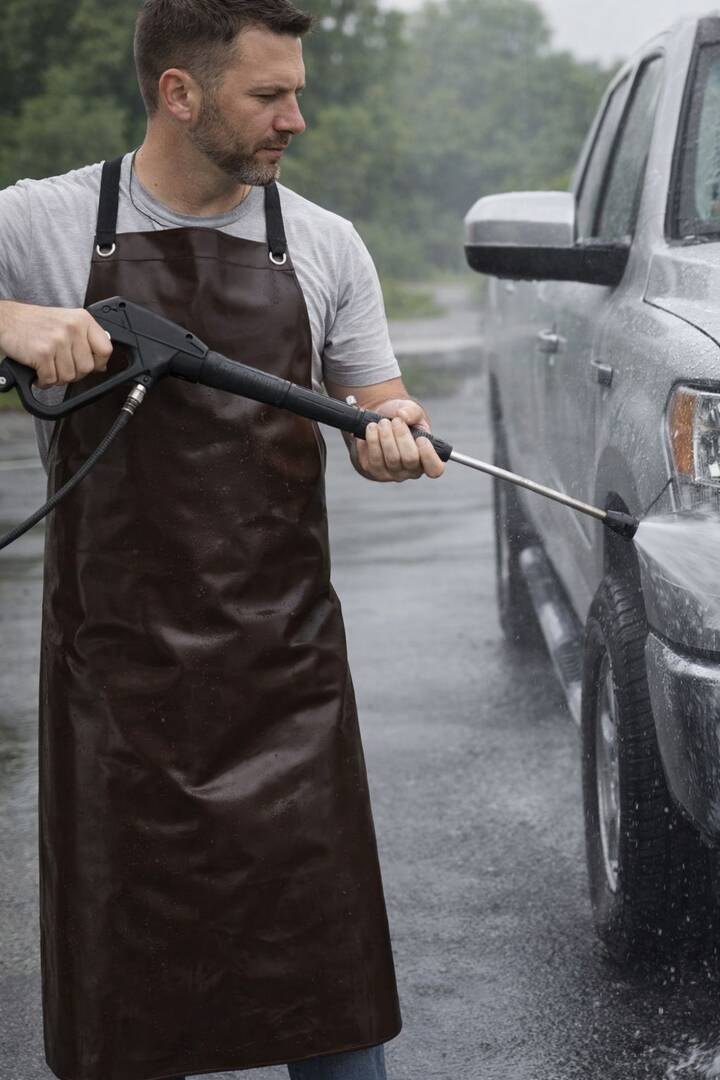 Tablier bache neutre marron*