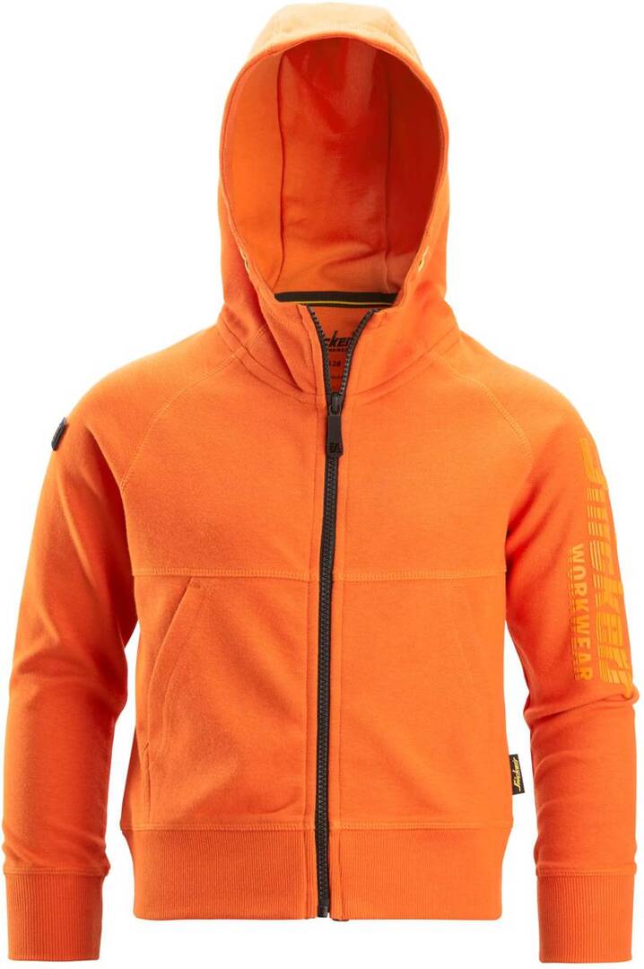Sweat a capuche enfant orange 98-104