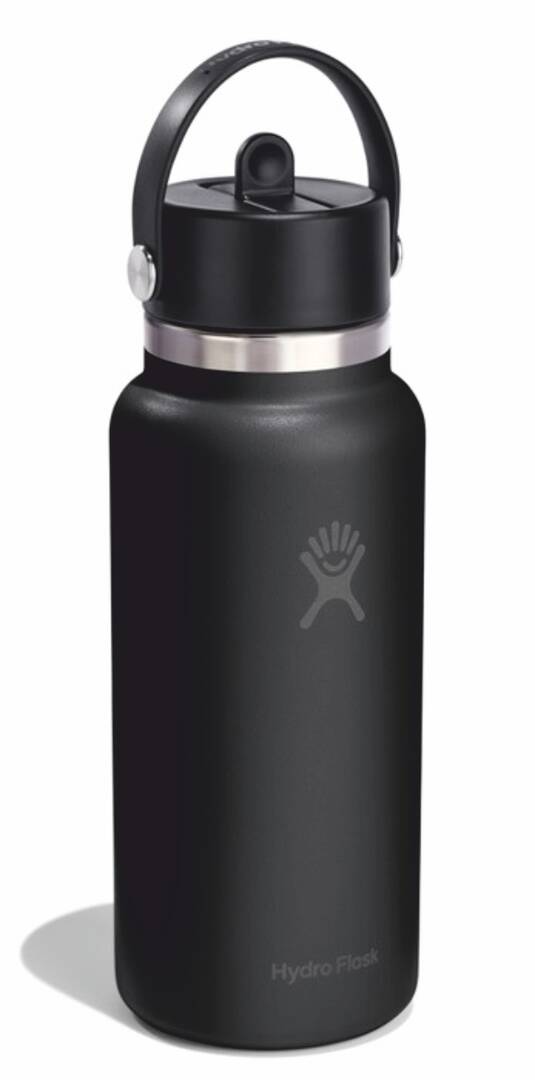 Bouteille hydroflask 32 flex straw noir