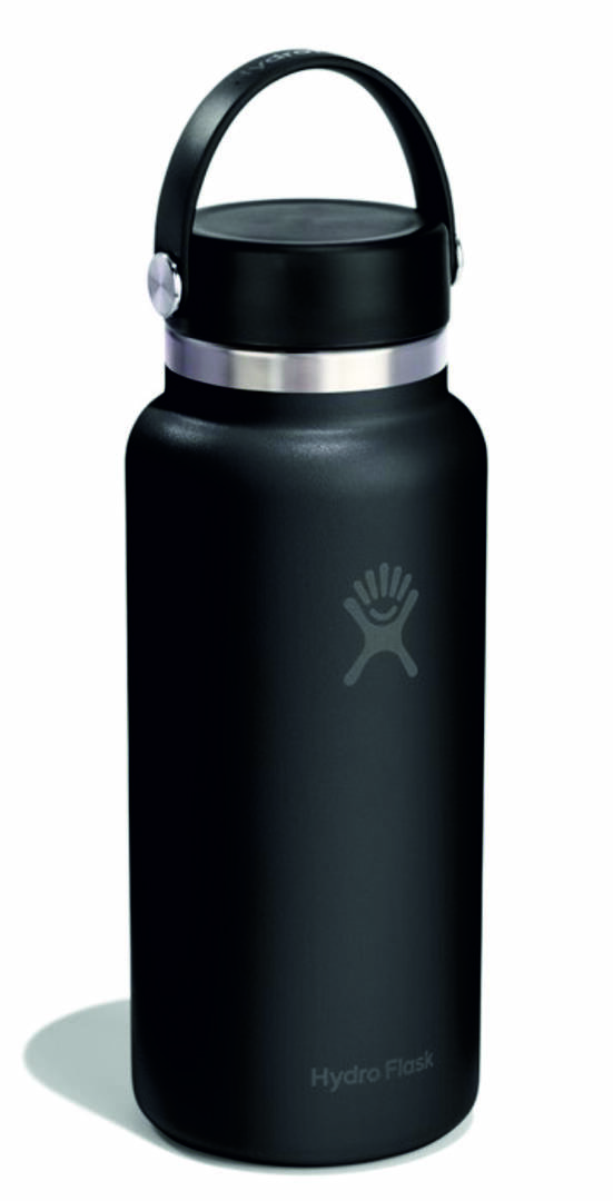 Flasche hydroflask 32 wide schwarz