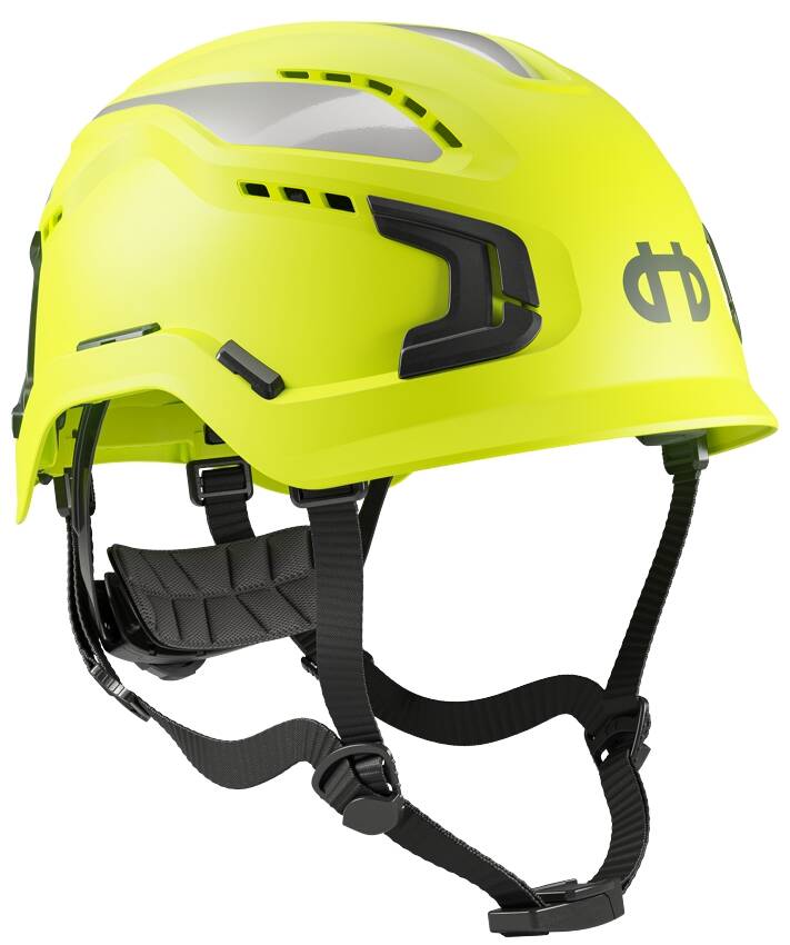 Casque sector ventile jaune hv