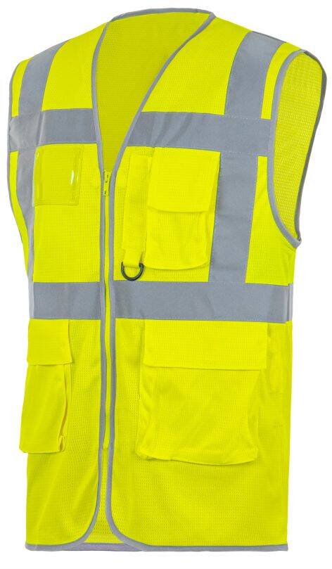 Gilet signalo safari air lemon L