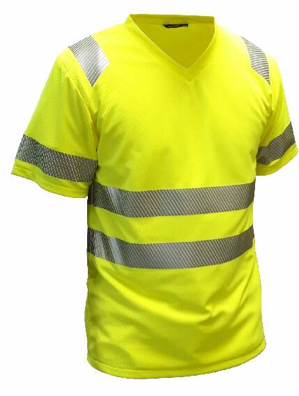 T-shirt HV lemon v ausschnitt L        *